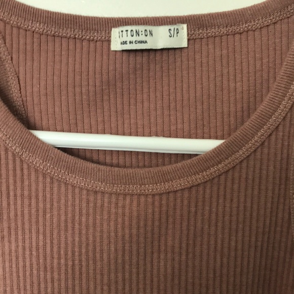 Cotton On Mauve Ribbed Tank Top - Picture 2 of 3